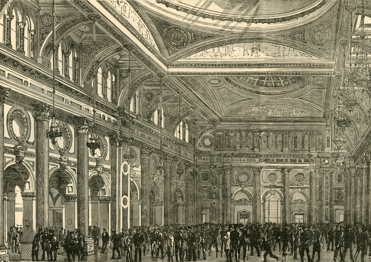 Wnętrze Giełdy Królewskiej, 1898. autorstwa Unbekannt