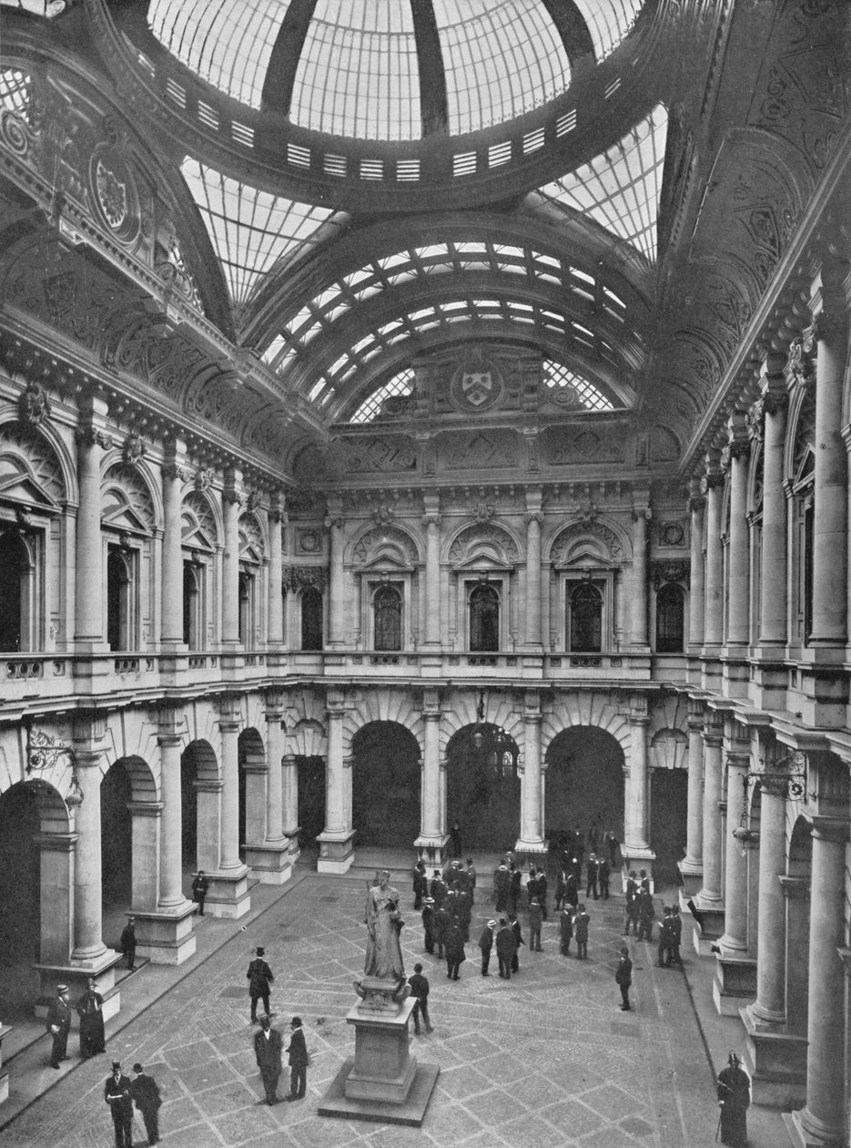 Wnętrze Royal Exchange, City of London, c1910 1911 autorstwa Unbekannt