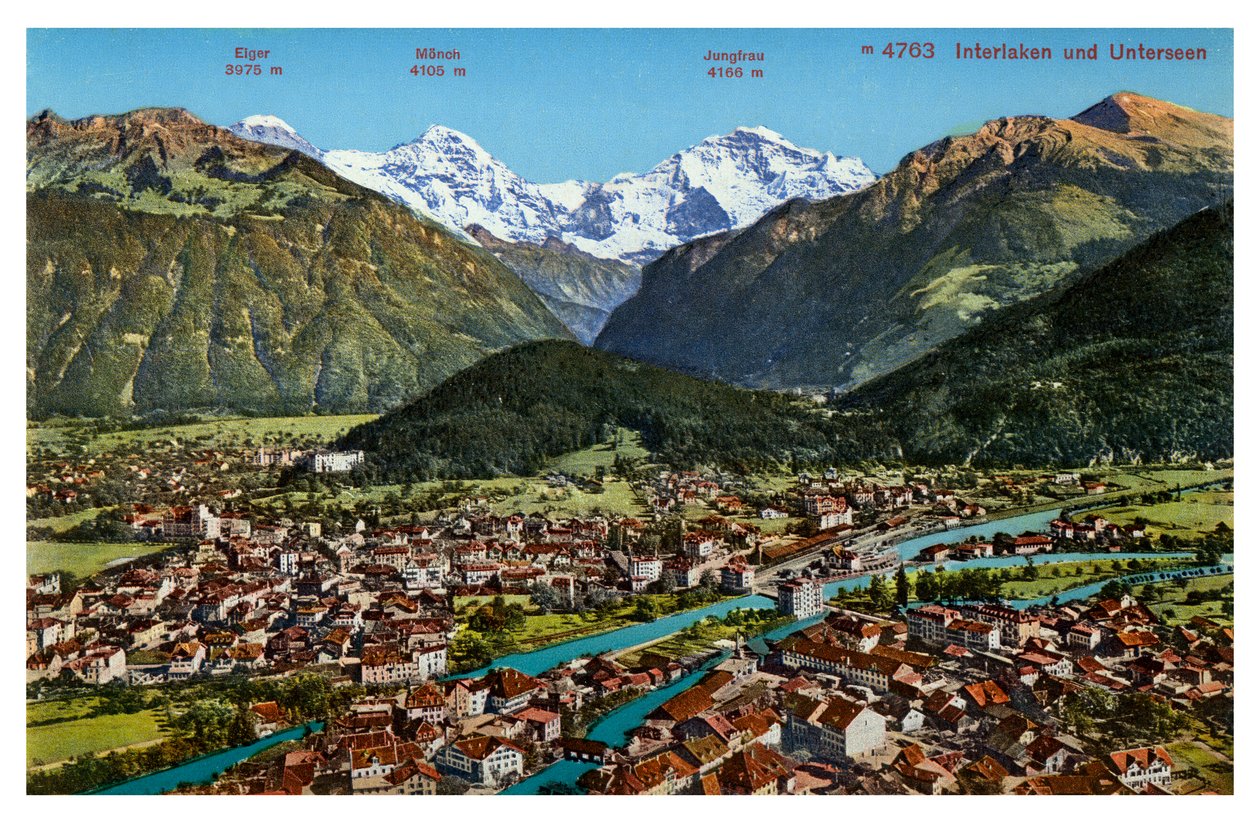 Interlaken, Szwajcaria, XX wiek autorstwa Unbekannt