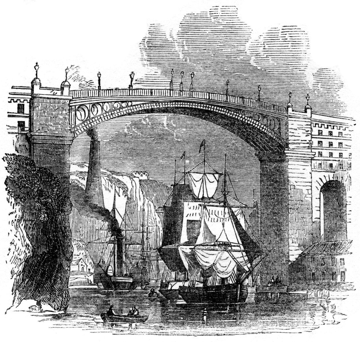 Żelazny most w Sunderland, 1886 autorstwa Unbekannt
