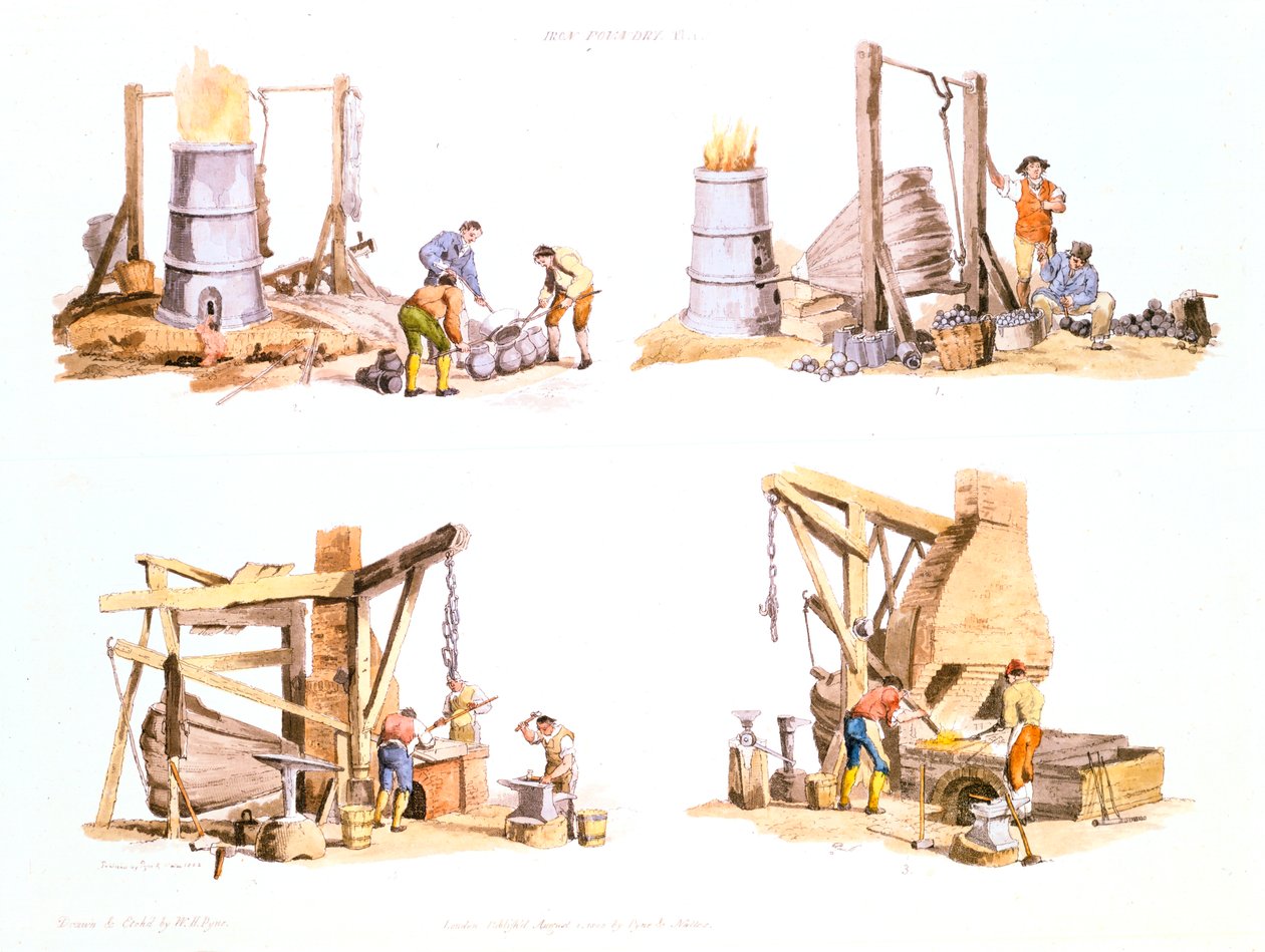 Odlewnia żelaza, 1802 autorstwa Unbekannt