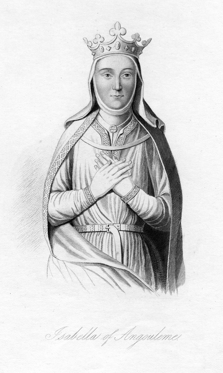 Izabela z Angouleme, c1187-1246 autorstwa Unbekannt