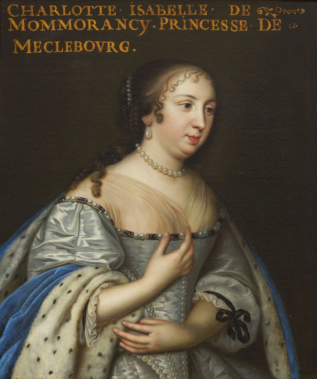Isabelle Angélique de Montmorency 1627-1695, księżna Meklemburgii-Schwerin, ok. 1665. autorstwa Unbekannt