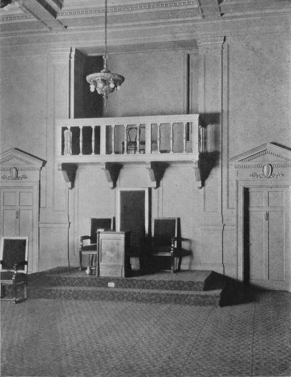 Włoski renesansowy detal w pokoju loży świątyni masońskiej, Birmingham, Alabama, 1924 autorstwa Unbekannt