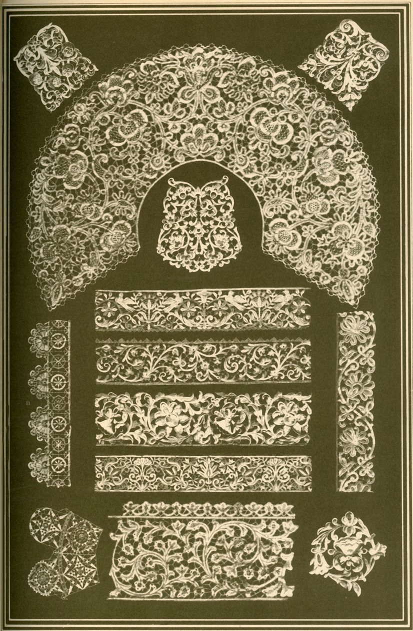 Włoska koronka renesansowa, 1898 r. autorstwa Unbekannt