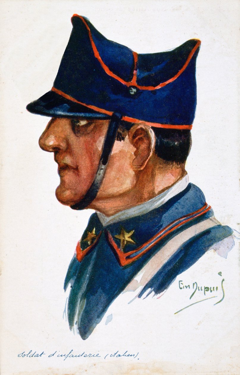 żołnierz piechoty włoskiej, 1914-1918 autorstwa Unbekannt