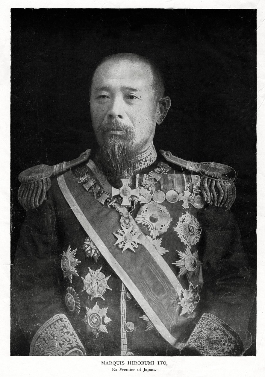 Ito Hirobumi, pierwszy premier Japonii, 1908 autorstwa Unbekannt