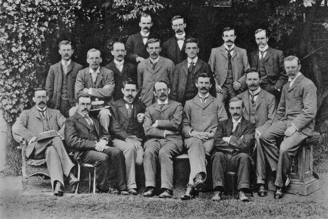 JJ Thomson, brytyjski fizyk jądrowy, 1898 autorstwa Unbekannt
