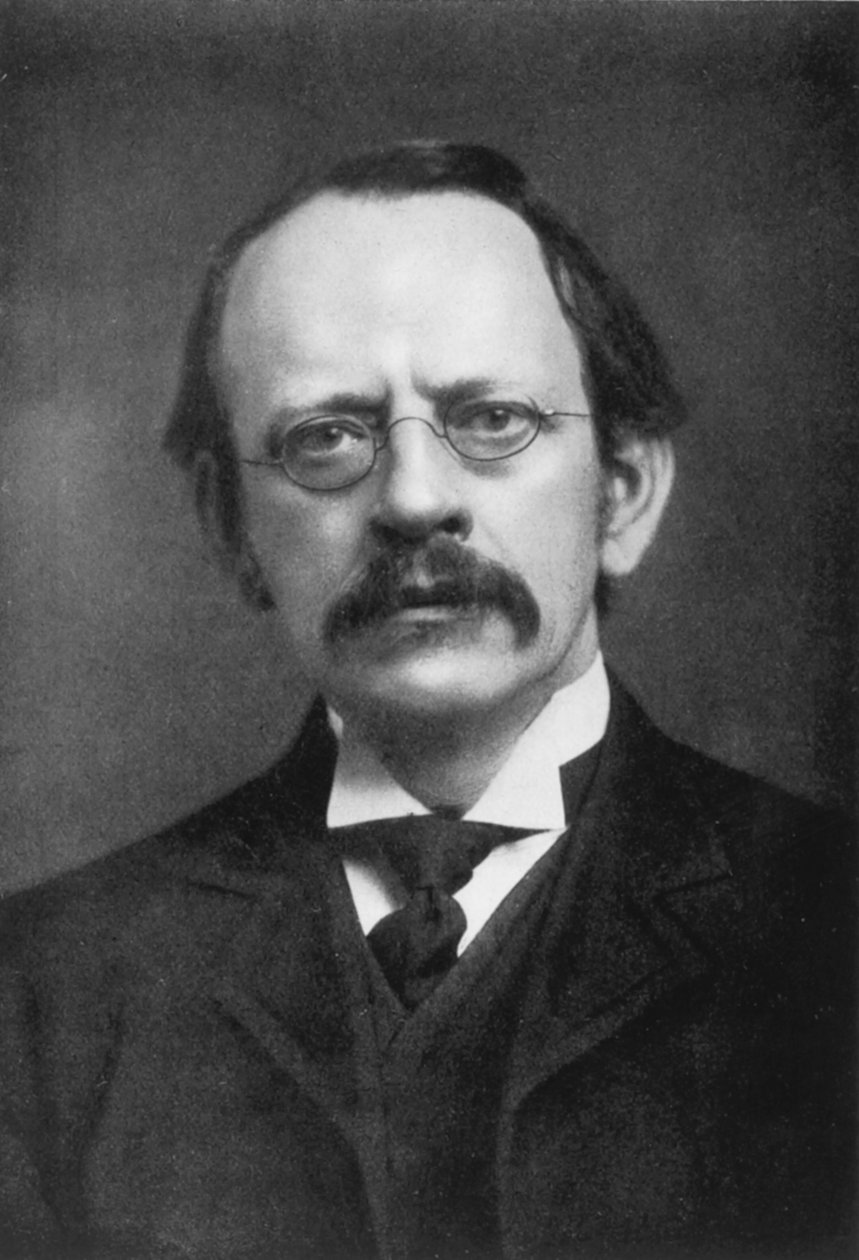 JJ Thomson, brytyjski fizyk, c1896-c1915 autorstwa Unbekannt