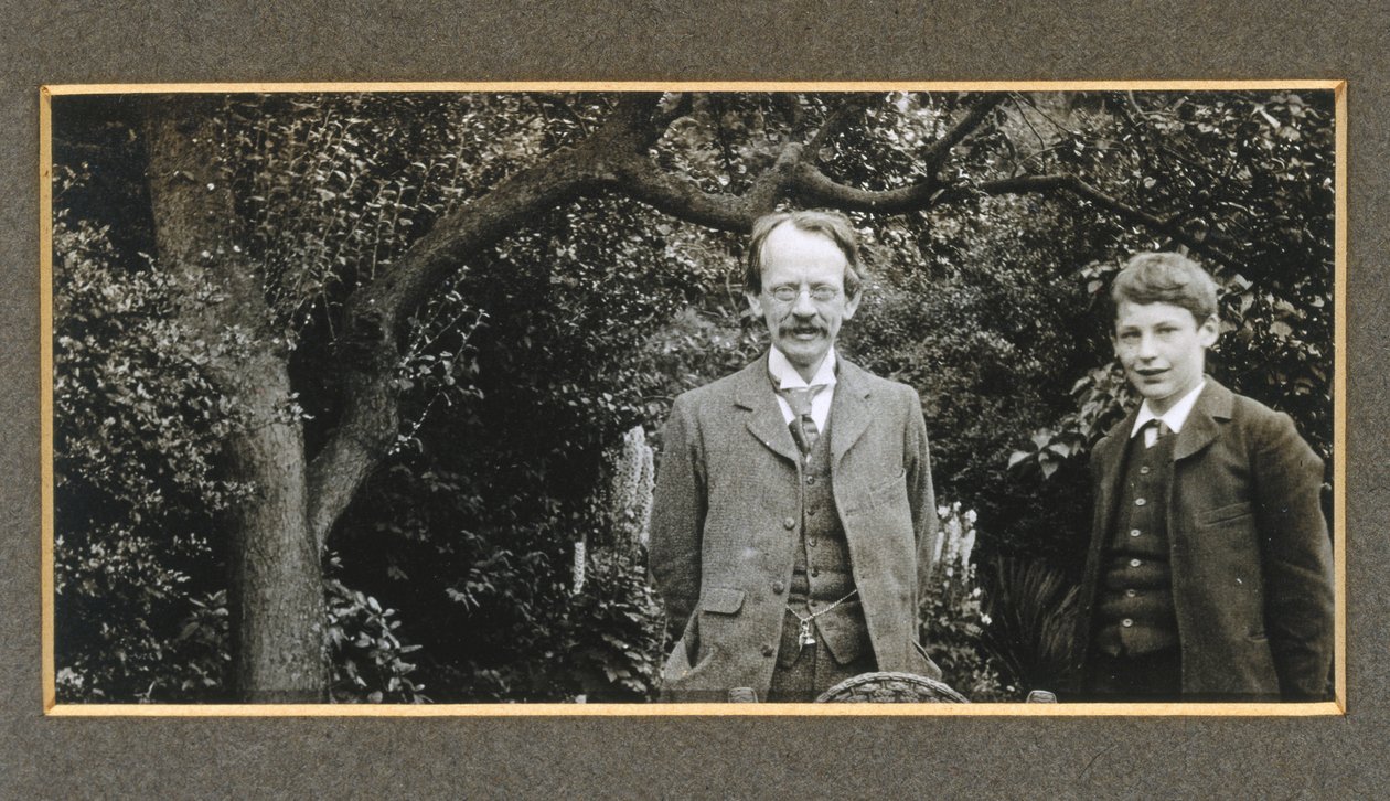 J J Thomson z synem Georgem, ok. 1909 autorstwa Unbekannt