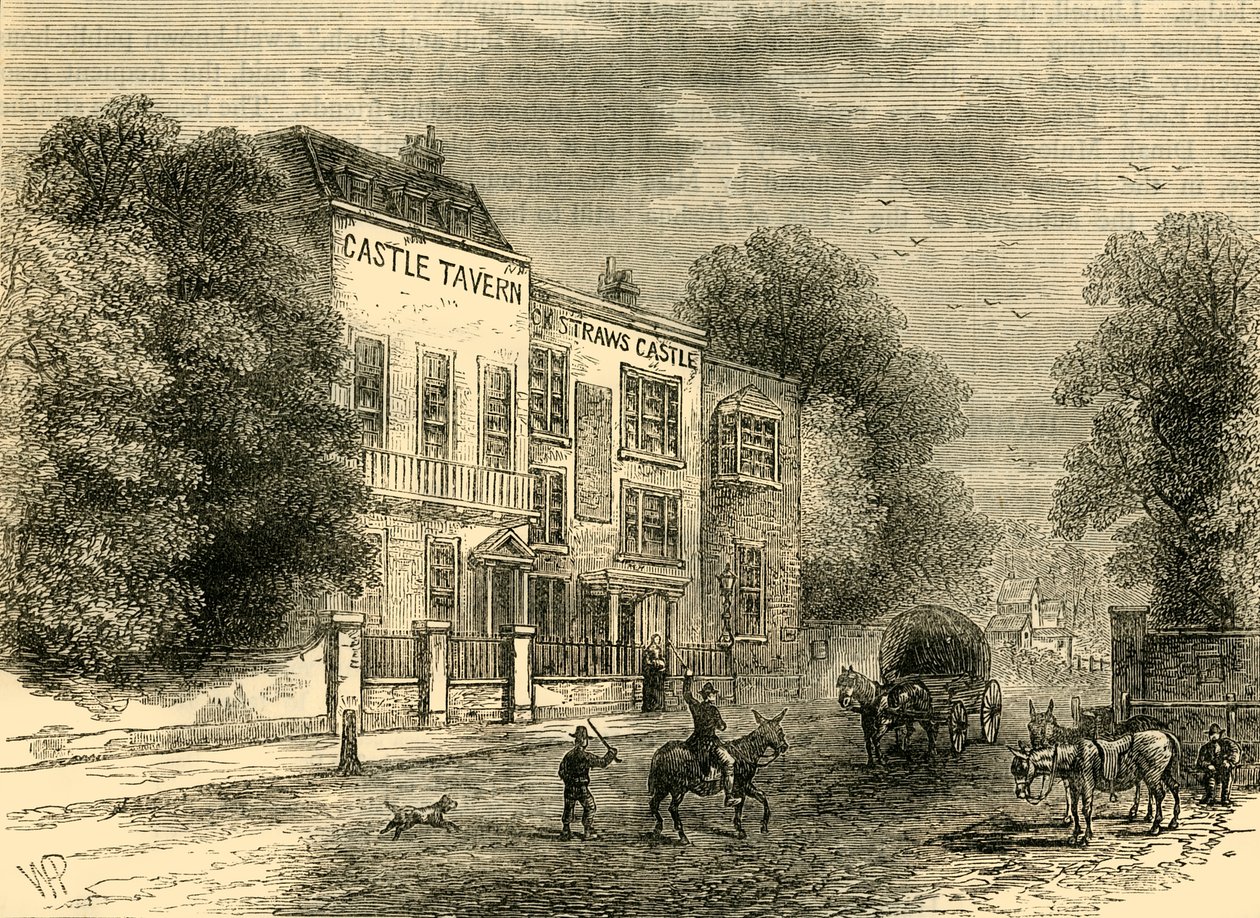 Zamek Jacka Strawsa, ok. 1876 r. autorstwa Unbekannt