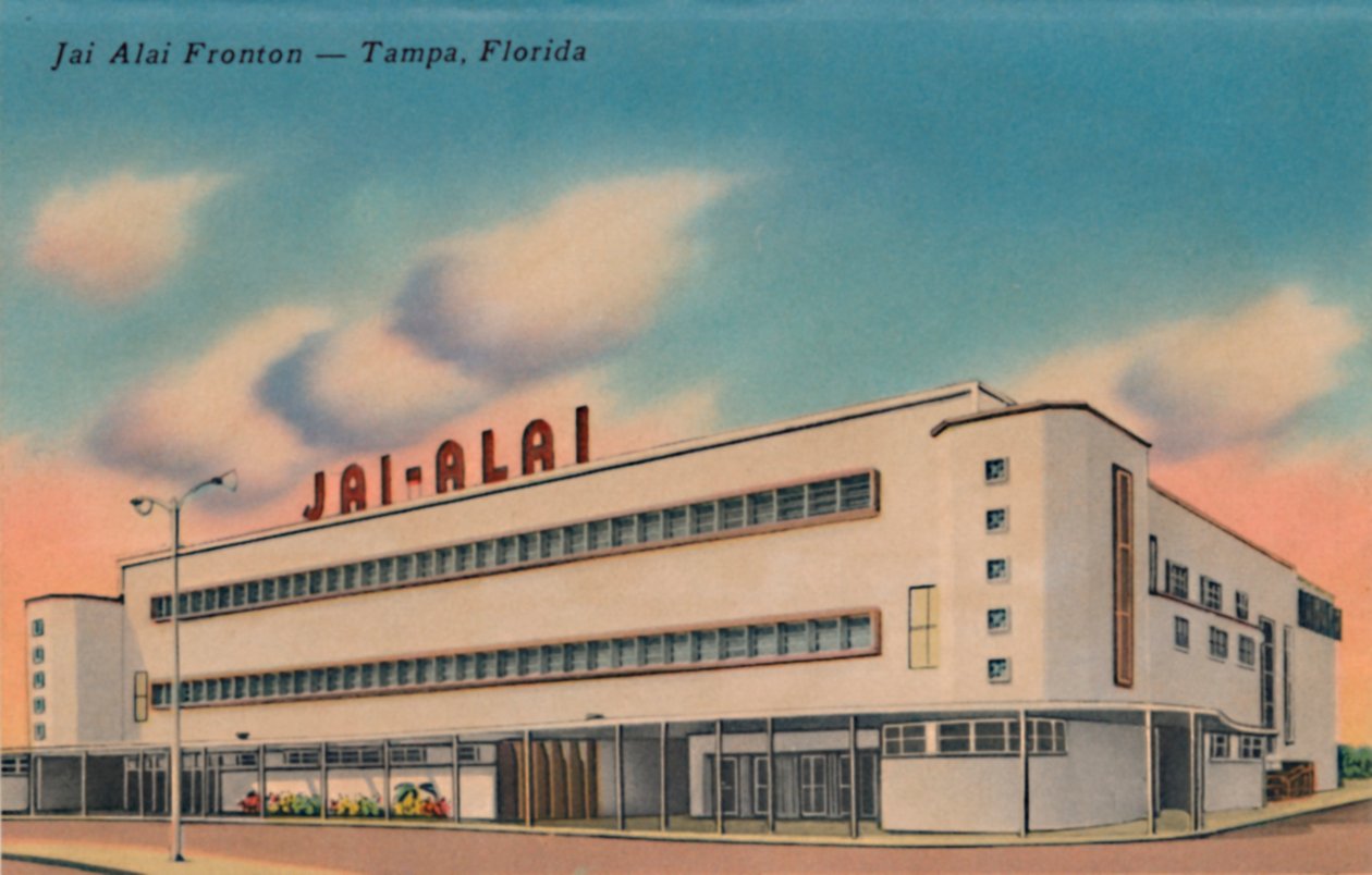Jai Alai Fronton - Tampa, Floryda, c1940 autorstwa Unbekannt