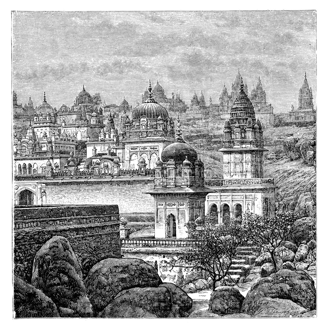 Świątynie Jaina, Junagadh, Gujarat, Indie, 1895 autorstwa Unbekannt