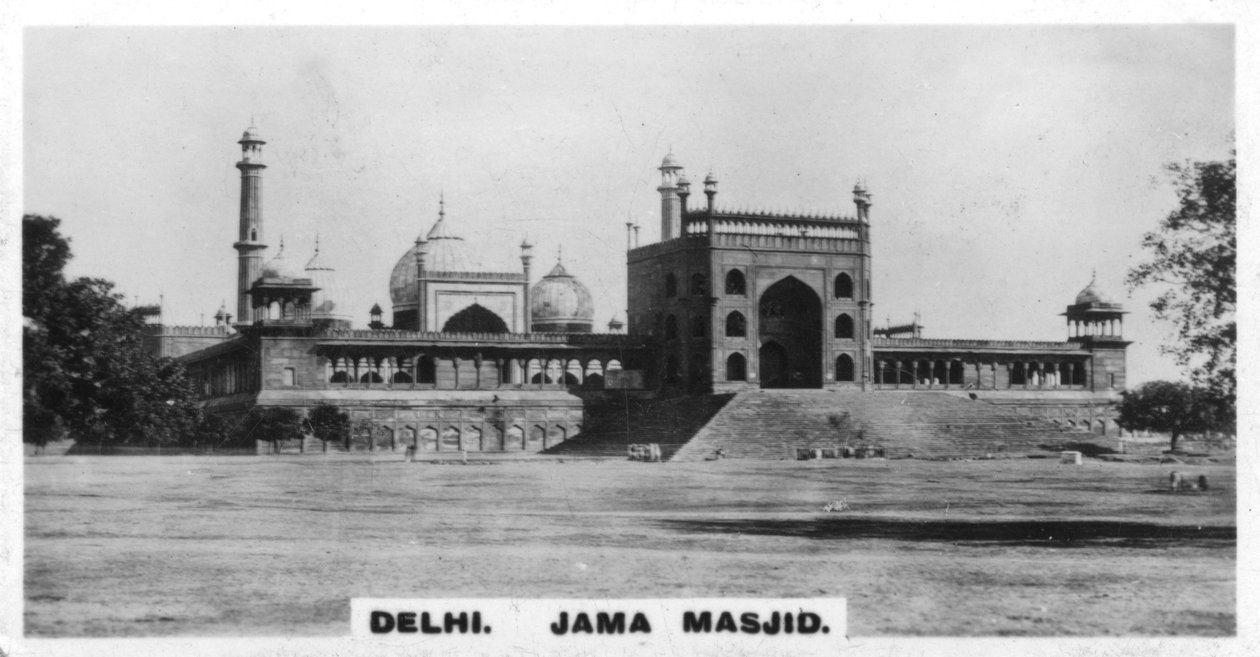 Jama Masjid, Delhi, Indie, ok. 1925 r. autorstwa Unbekannt