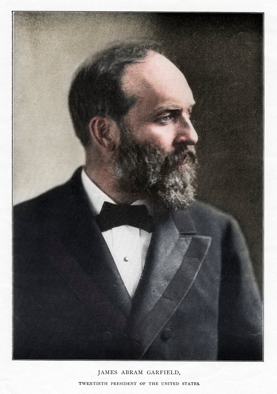 James Abram Garfield, 20 prezydent Stanów Zjednoczonych, ok. 1881 r. autorstwa Unbekannt