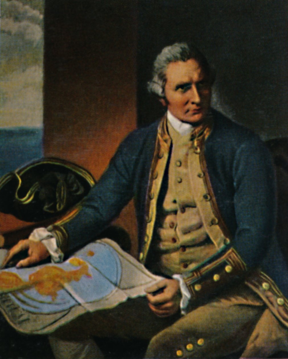 James Cook 1728-1779. - Grawerowanie według obrazu Dance, 1934. autorstwa Unbekannt