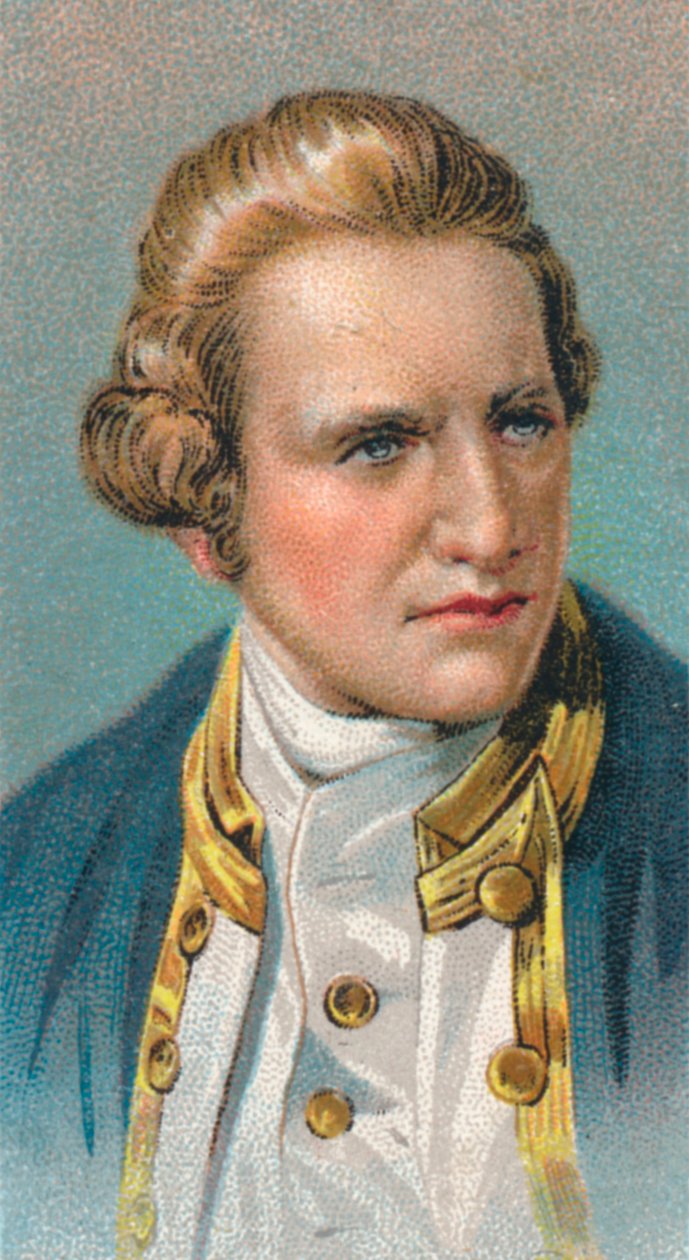 James Cook, angielski odkrywca, nawigator i hydrograf, 1775-1776, 1924 autorstwa Unbekannt
