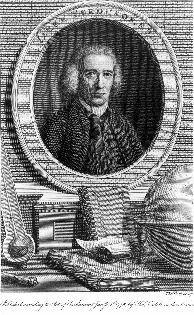 James Ferguson, szkocki astronom, ok. 1760 r. autorstwa Unbekannt