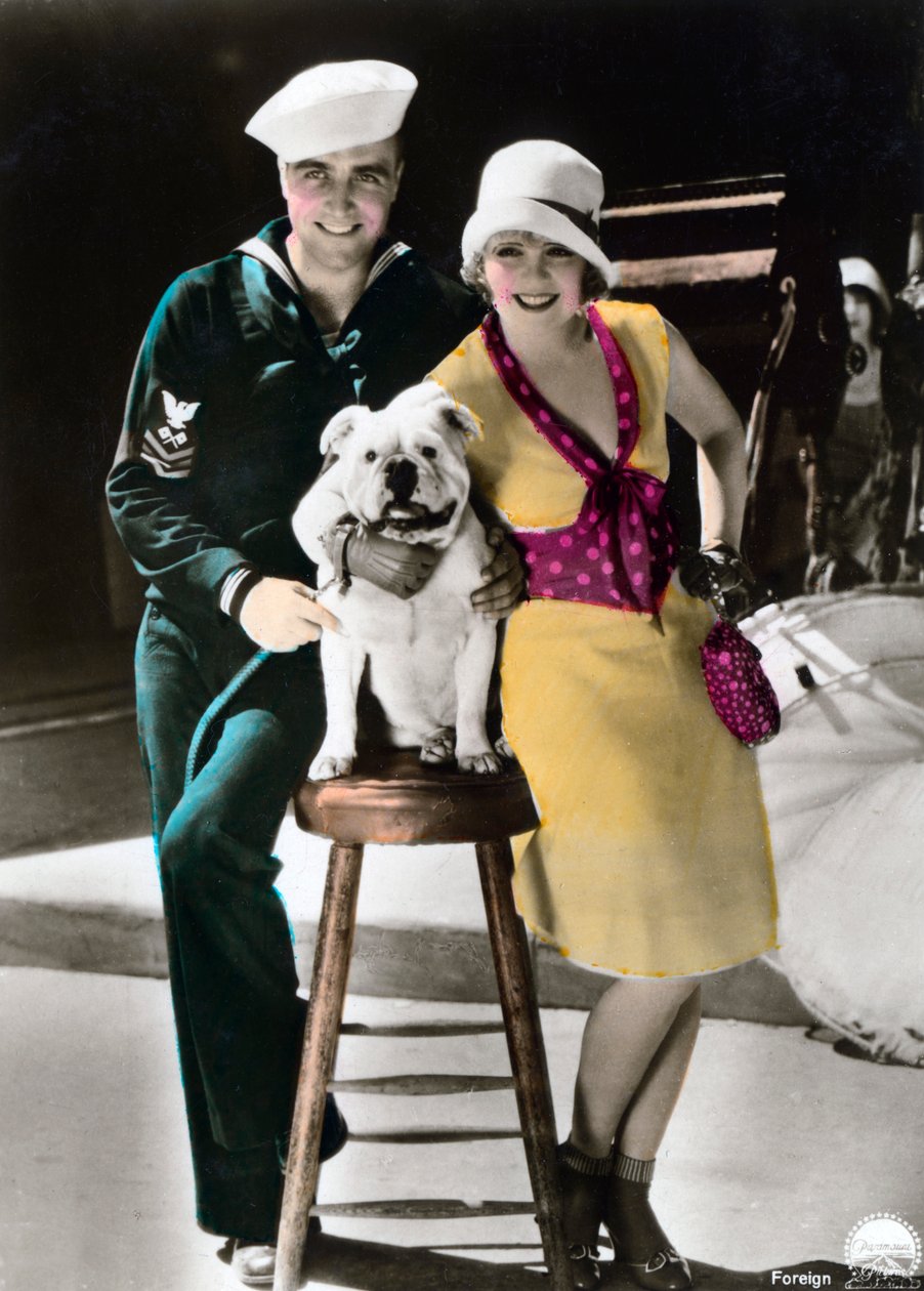 James Hall 1900-1940 i Clara Bow 1905-1965, aktorzy amerykańscy, XX wiek autorstwa Unbekannt