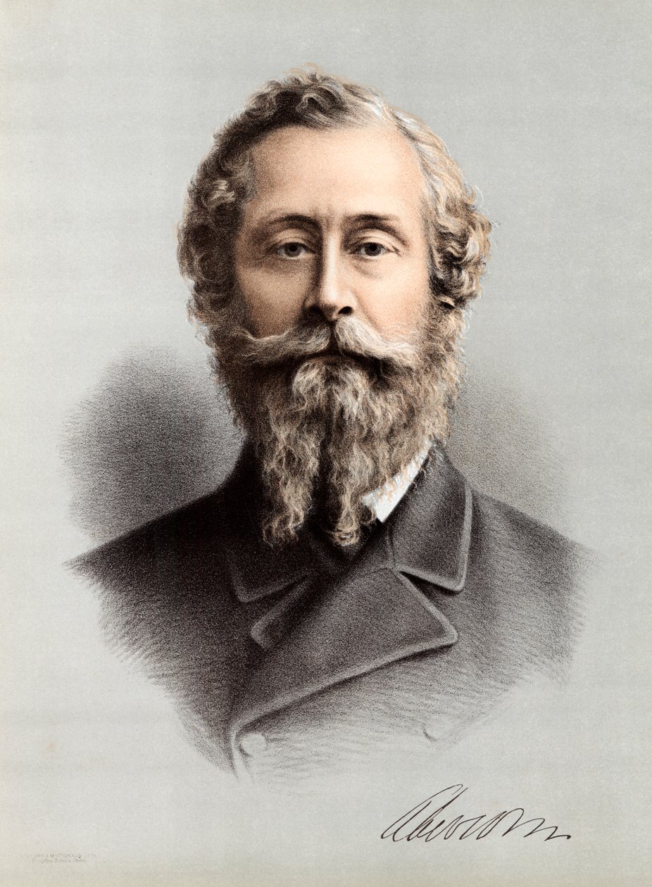James Hamilton, 1. książę Abercorn 1811-1885, brytyjski dworzanin i mąż stanu, ok. 1880 r autorstwa Unbekannt
