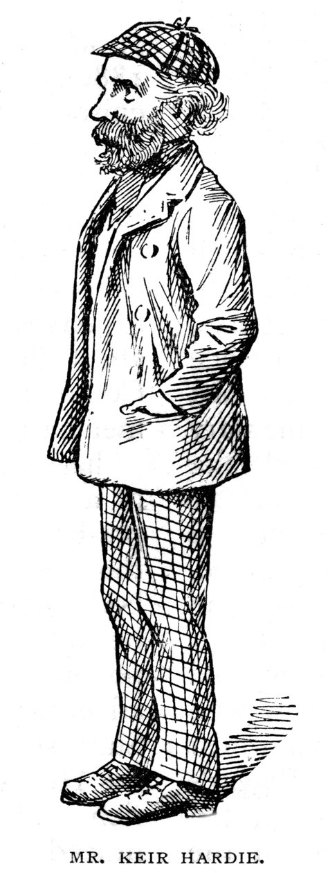 James Keir Hardie, urodzony w Szkocji brytyjski związkowiec i polityk Partii Pracy, 1903 autorstwa Unbekannt