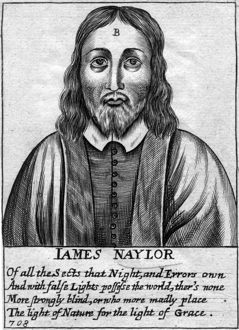 James Naylor, przywódca angielskiego kwakrów, XVII wiek autorstwa Unbekannt