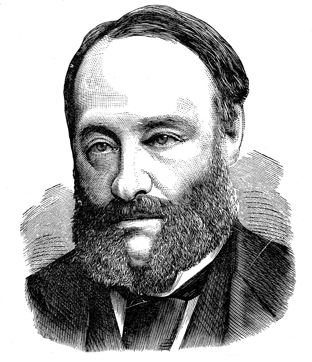 James Prescott Joule, fizyk angielski, 1875 autorstwa Unbekannt