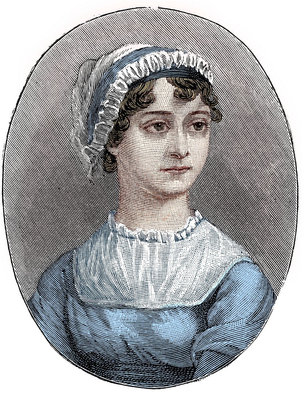 Jane Austen 1775-1817, angielska powieściopisarka autorstwa Unbekannt