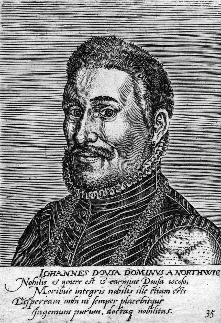 Janus Dousa 1545-1604, holenderski mąż stanu, historyk, poeta i filolog autorstwa Unbekannt