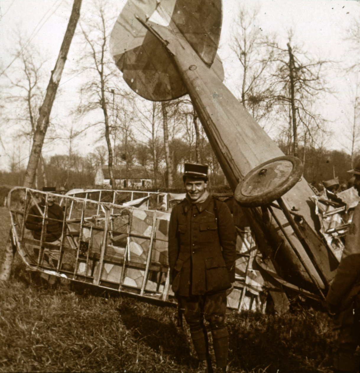Jean Chaput przed swoim 11. zwycięstwem, c1914-c1918 autorstwa Unbekannt
