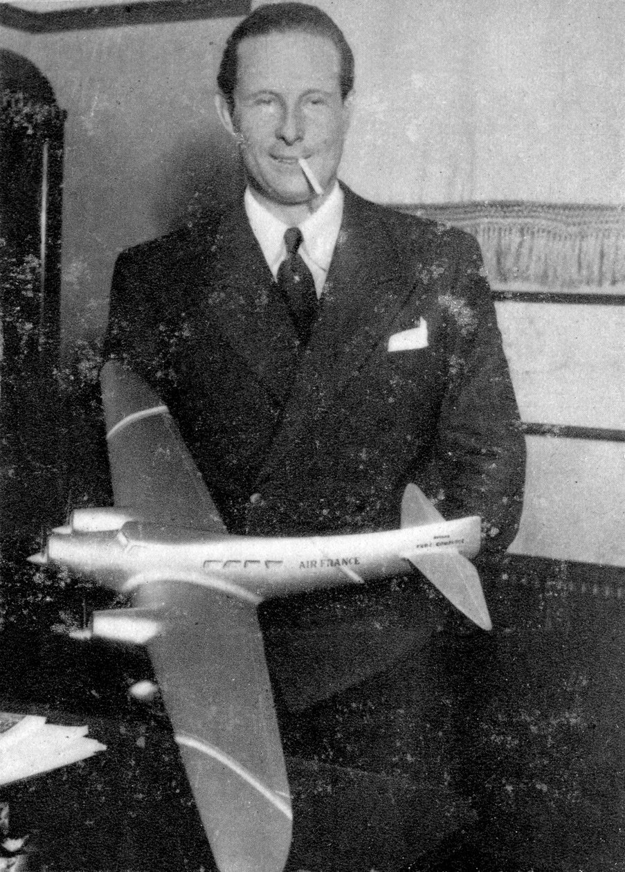 Jean Mermoz, francuski pilot, 1935 autorstwa Unbekannt