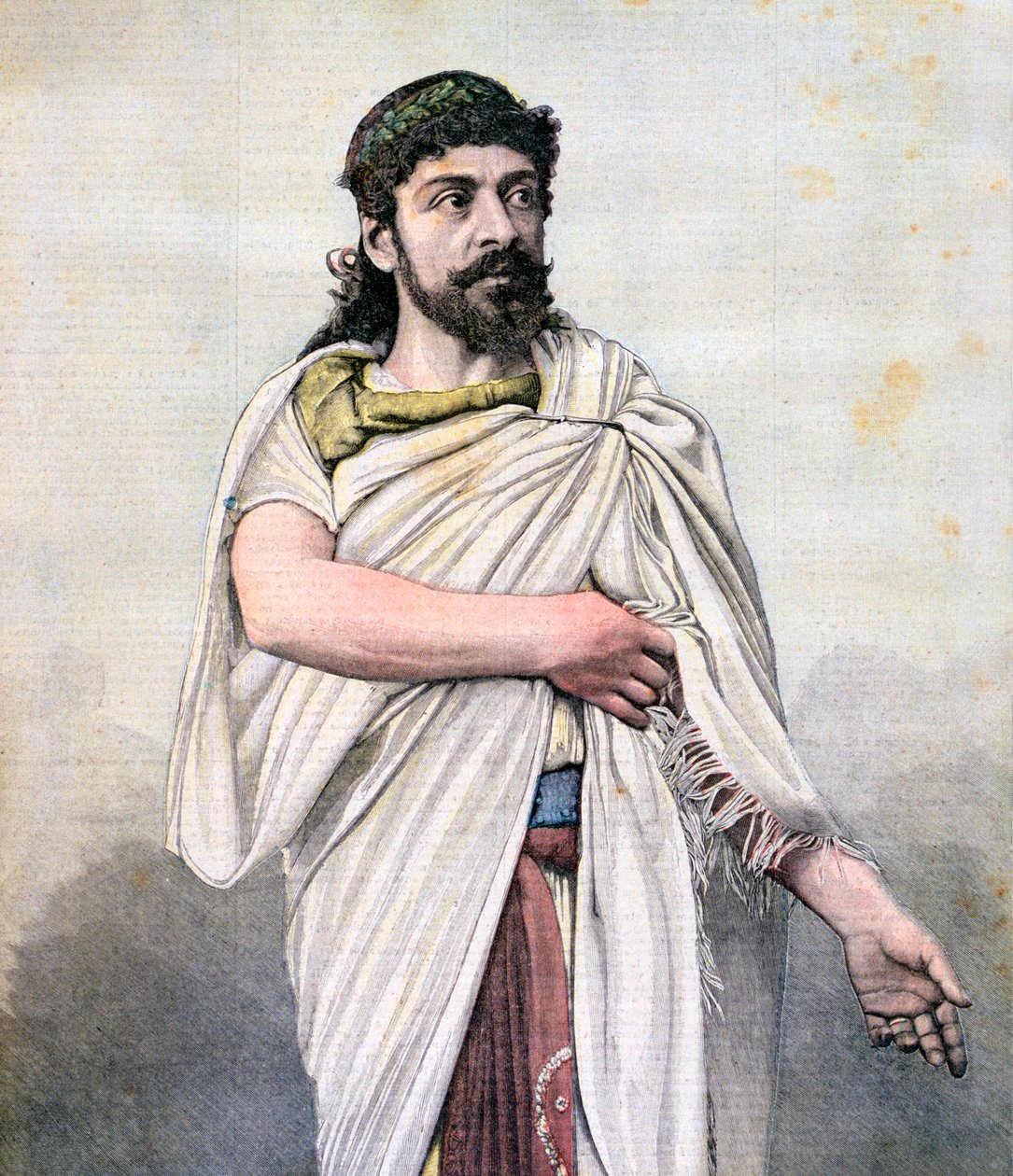 Jean Mounet-Sully jako Edyp w Edypie Król, Komedia Francuska, 1892 autorstwa Unbekannt