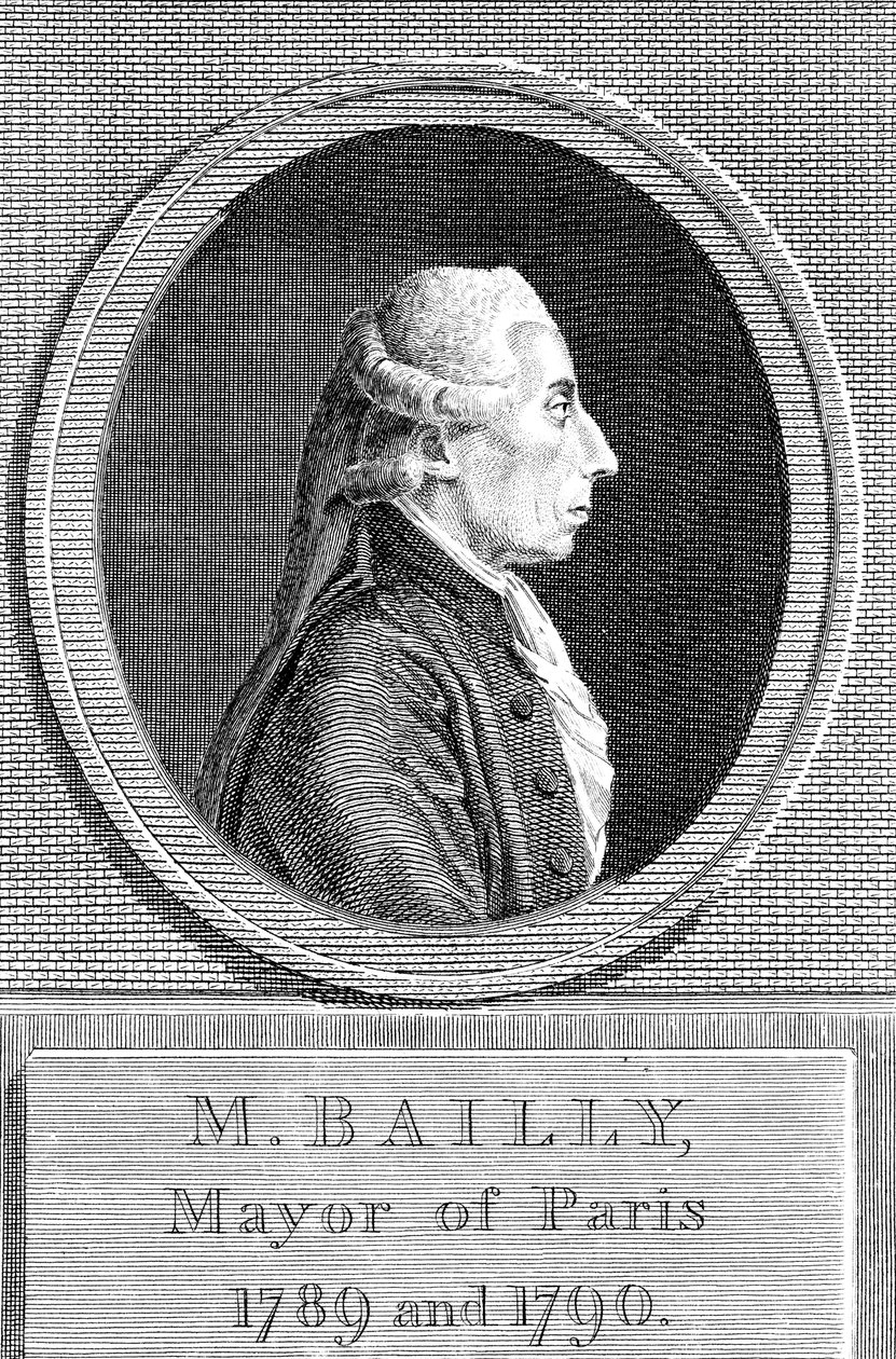 Jean Sylvain Bailly 1736-1793, francuski astronom, pisarz i polityk autorstwa Unbekannt
