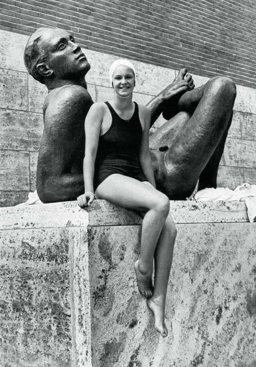 Jeanette Campbell, argentyńska pływaczka, Igrzyska Olimpijskie w Berlinie, 1936 r autorstwa Unbekannt