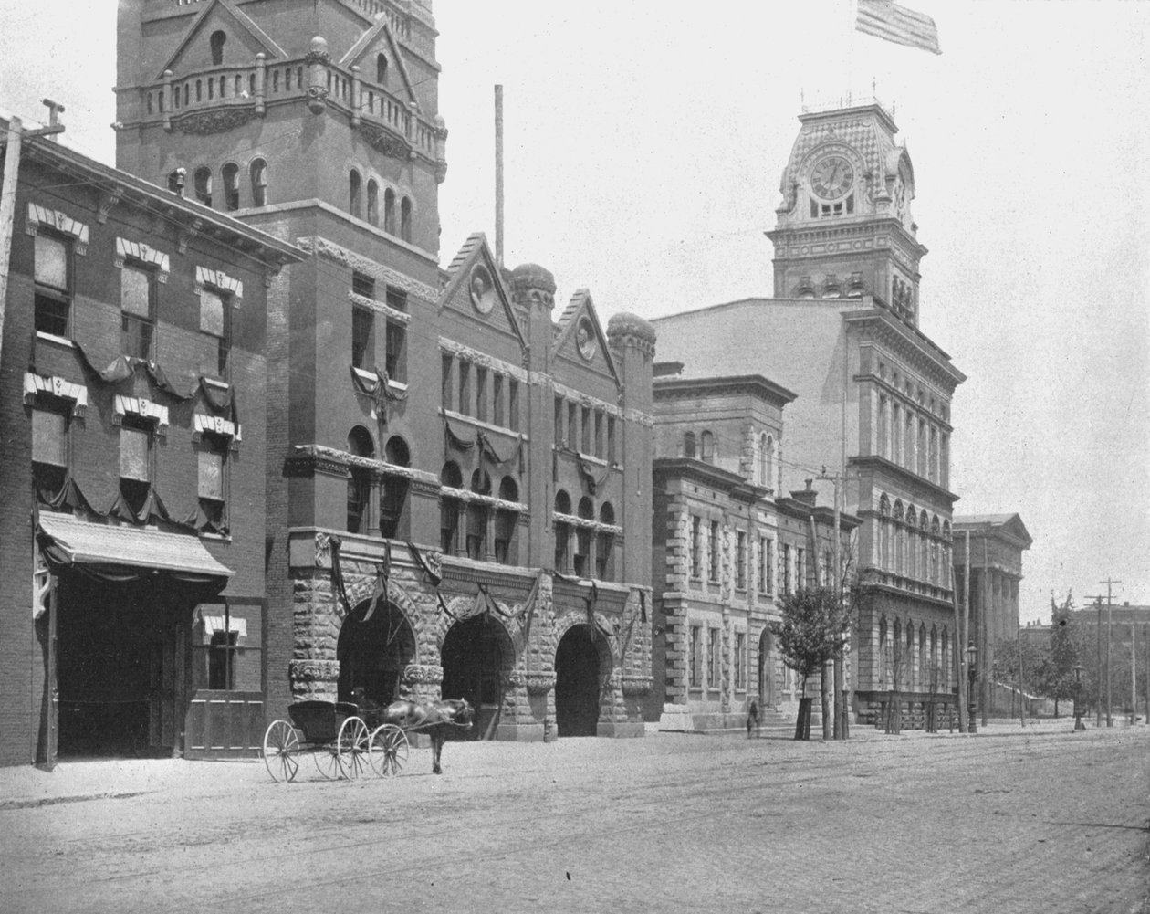 Jefferson Street, Louisville, Kentucky, USA, ok. 1900. autorstwa Unbekannt