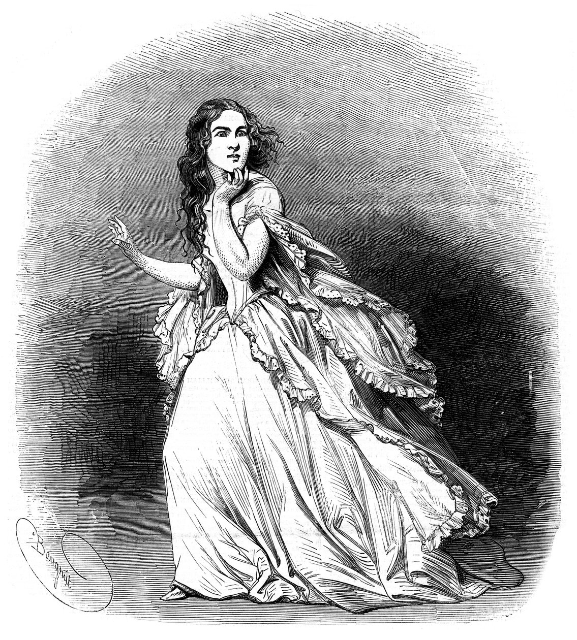 Jenny Lind, sopran znany jako szwedzki słowik, 1848 autorstwa Unbekannt