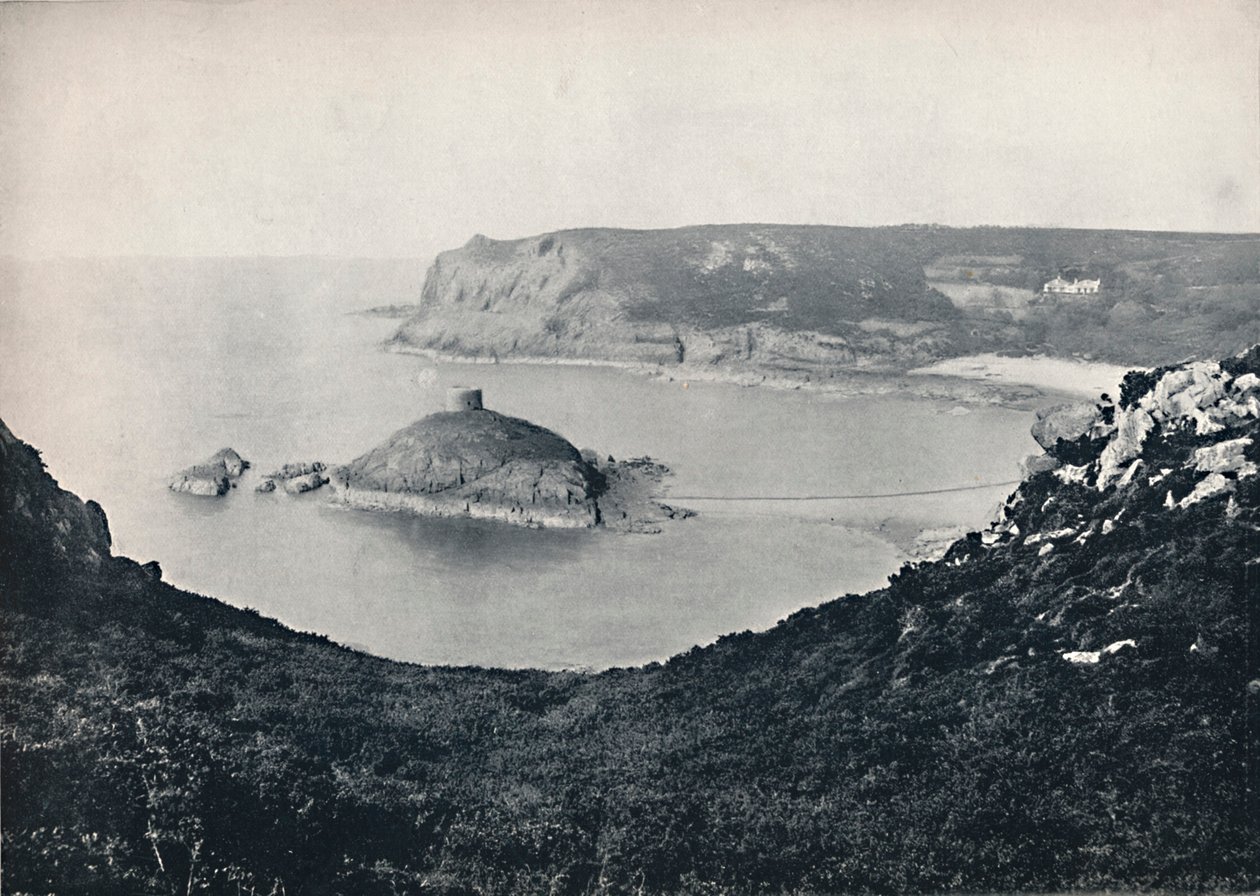 Jersey - Portelet Bay i Janvrin Island, 1895 autorstwa Unbekannt