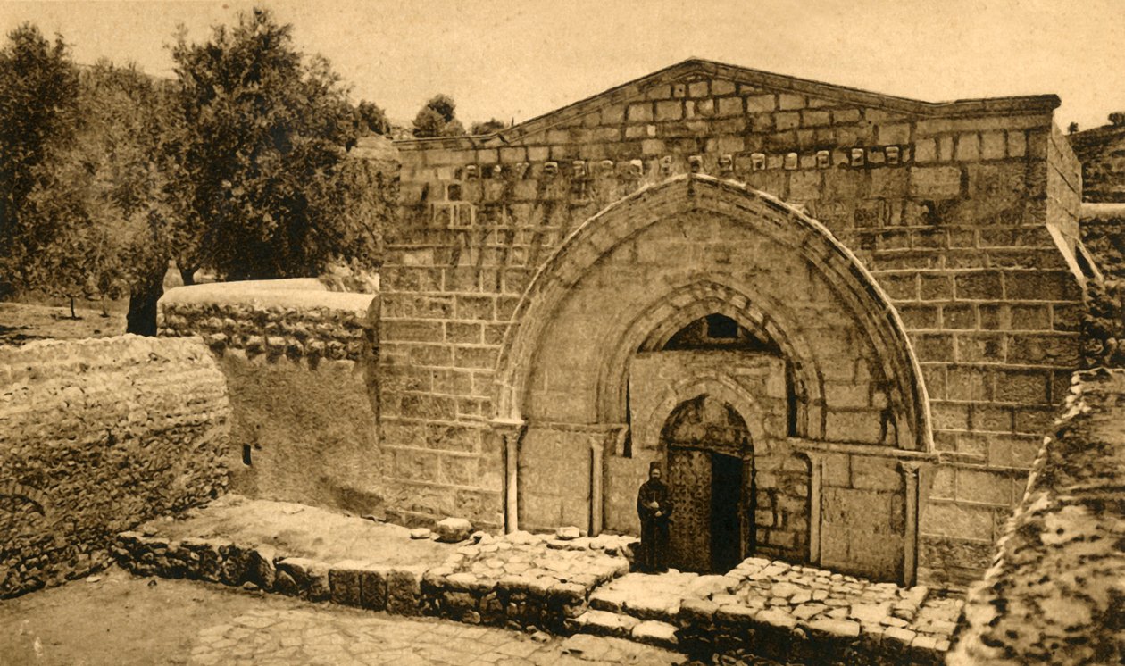 Jerozolima - Kościół Najświętszej Marii Panny, c1918-c1939. autorstwa Unbekannt