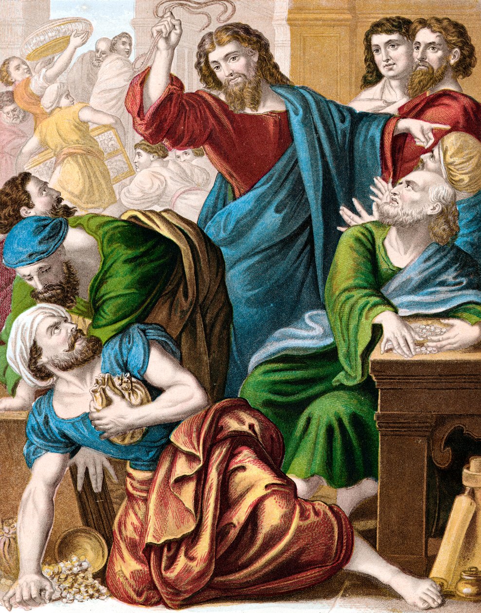 Jezus i kantorzy, c1860 autorstwa Unbekannt