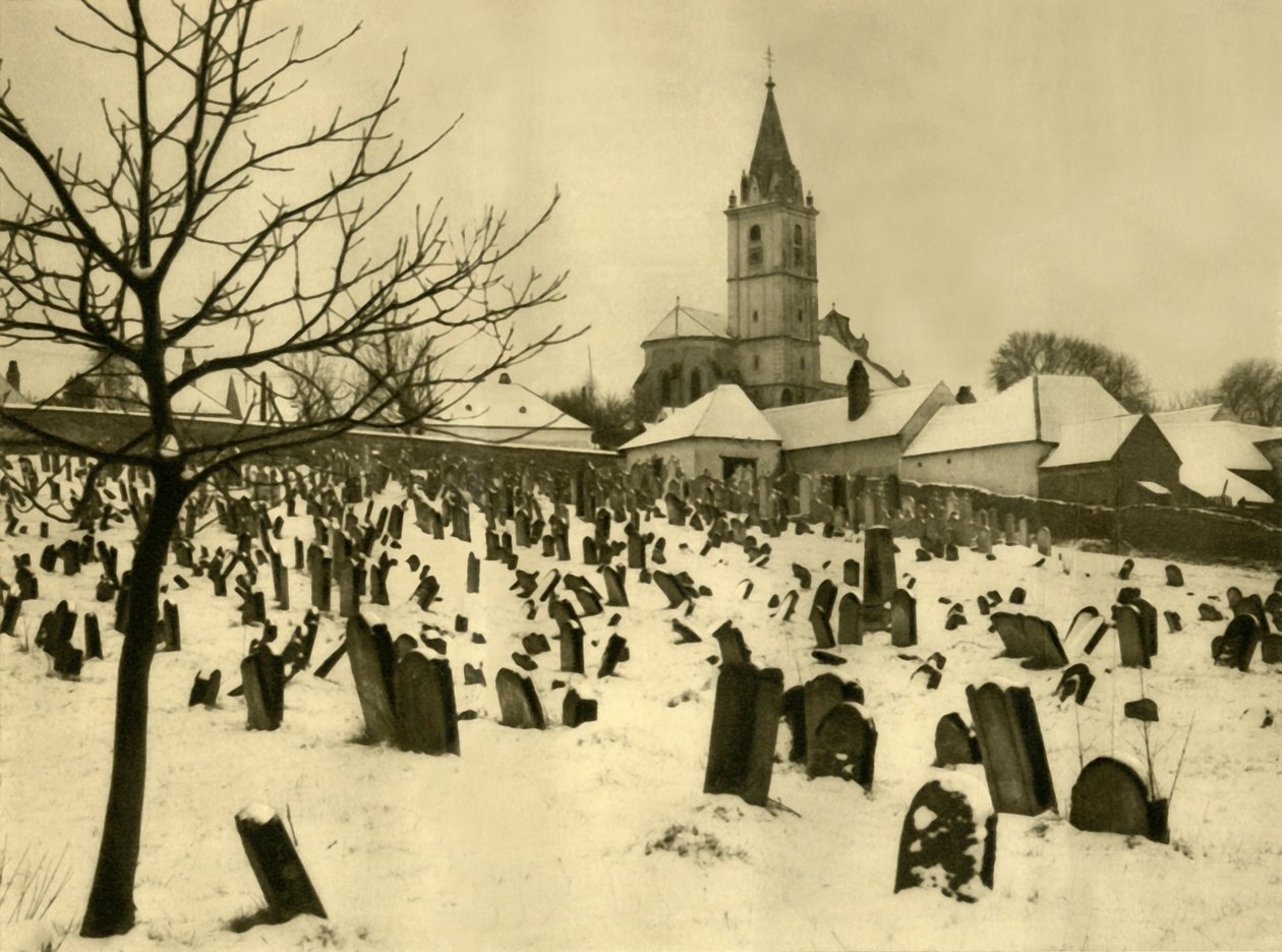 Cmentarz żydowski, Mattersburg, Burgenland, Austria, c1935. autorstwa Unbekannt