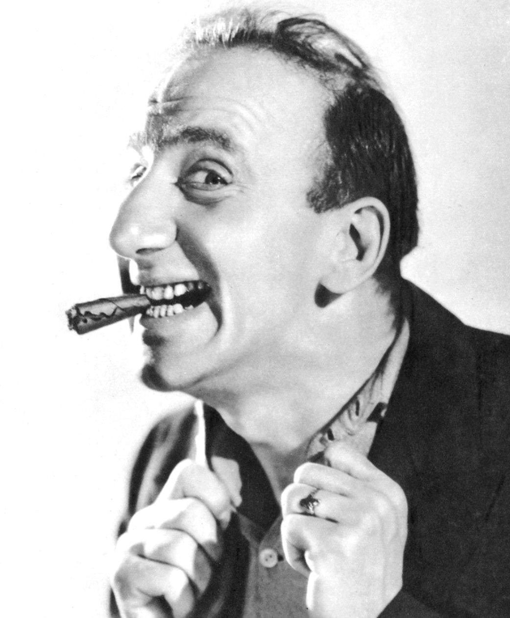 Jimmy Durante, amerykański piosenkarz, pianista, aktor i komik, 1934-1935 autorstwa Unbekannt