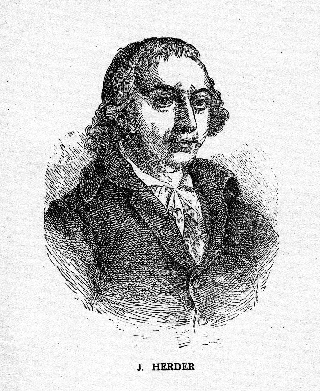 Johann Gottfried von Herder, niemiecki poeta, krytyk, teolog i filozof, XIX w. autorstwa Unbekannt