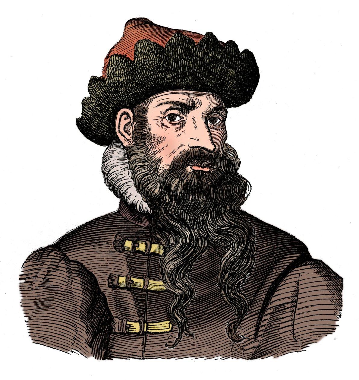 Johann Gutenberg, niemiecki metalowiec i wynalazca, XVI w., 1870 r. autorstwa Unbekannt