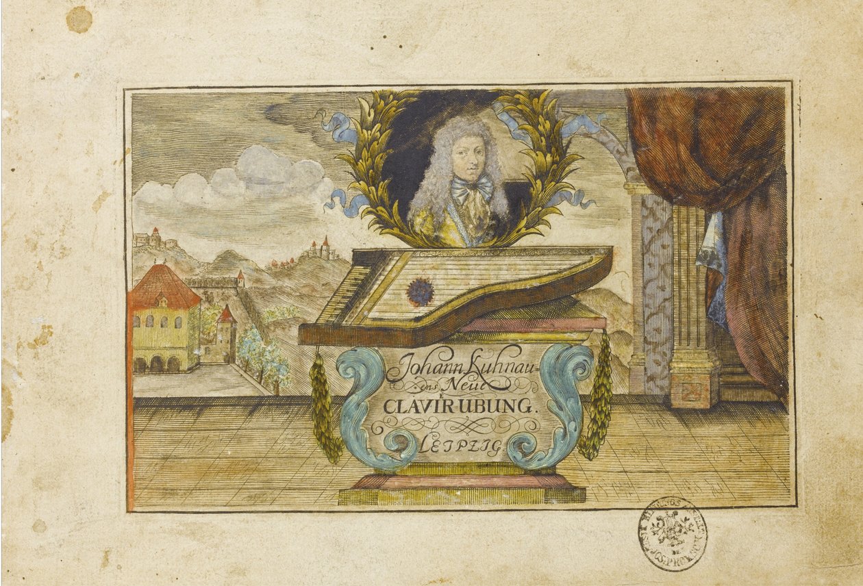 Johann Kuhnau Nowe ćwiczenia Claviera, 1689 r autorstwa Unbekannt