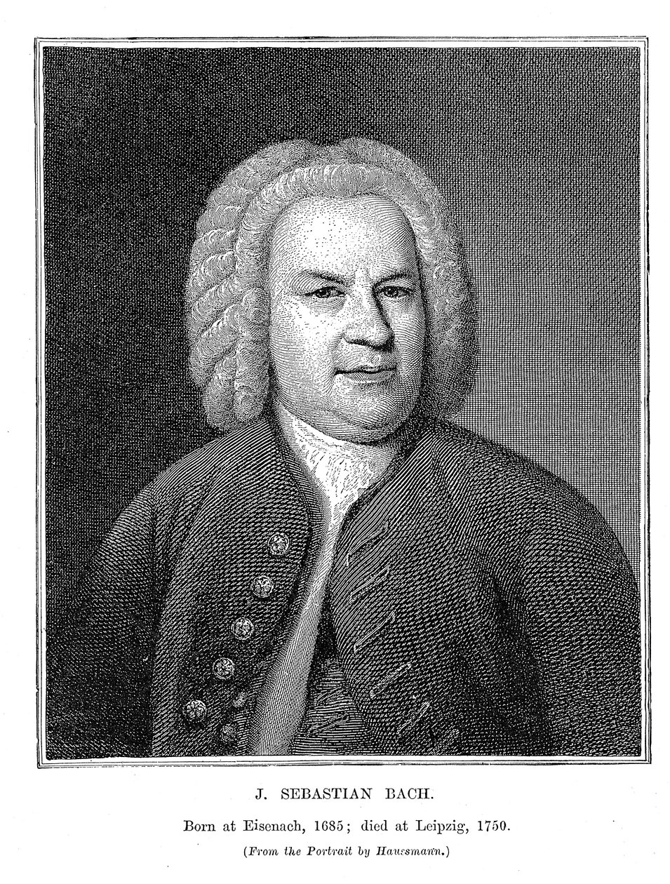 Johann Sebastian Bach 1685-1750, niemiecki kompozytor i organista, 1746 autorstwa Unbekannt