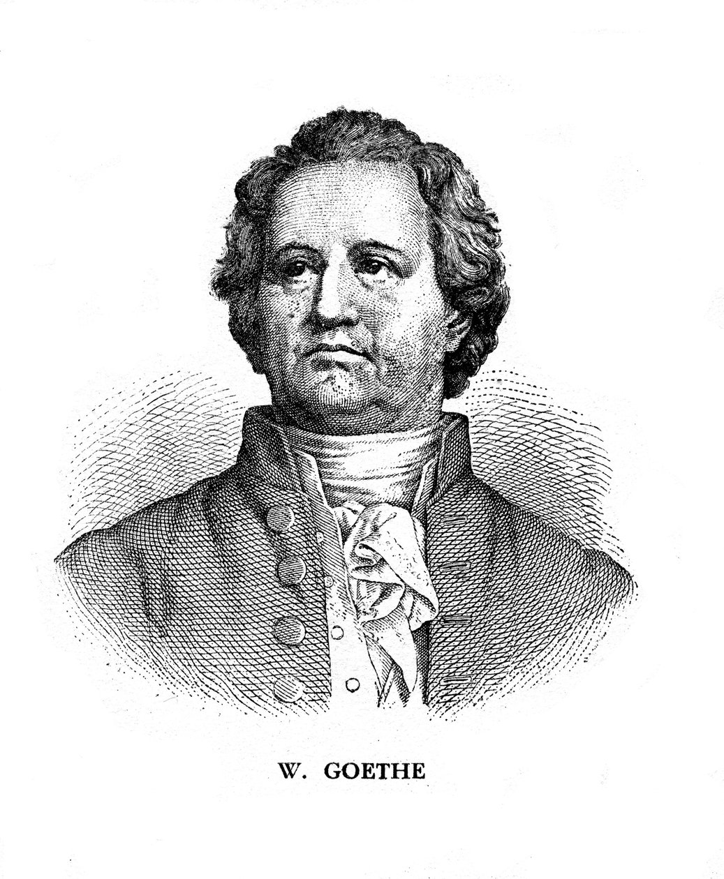 Johann Wolfgang von Goethe, niemiecki poeta, dramaturg i naukowiec, XIX wiek autorstwa Unbekannt
