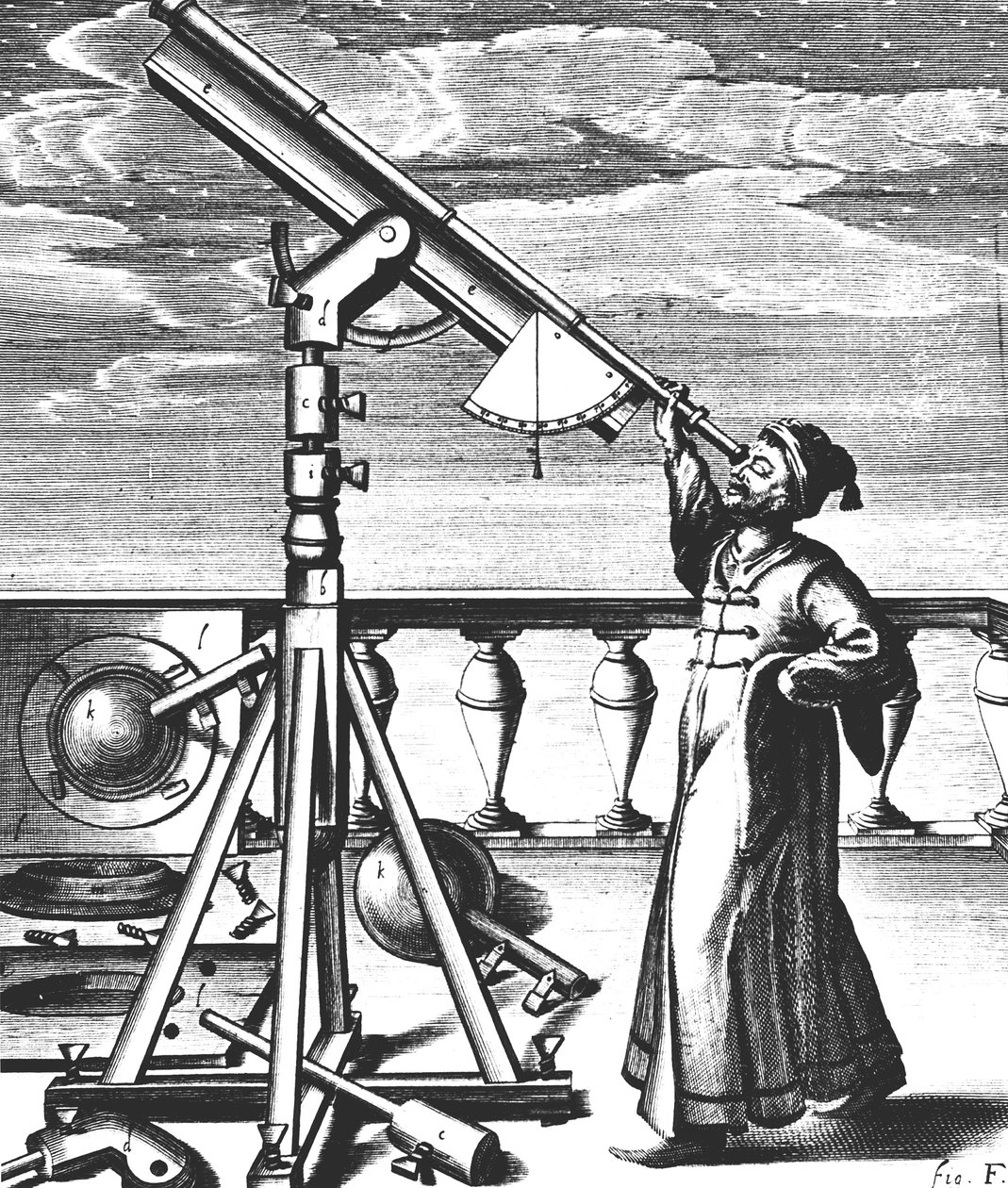Jan Heweliusz, niemiecki astronom, 1647 autorstwa Unbekannt