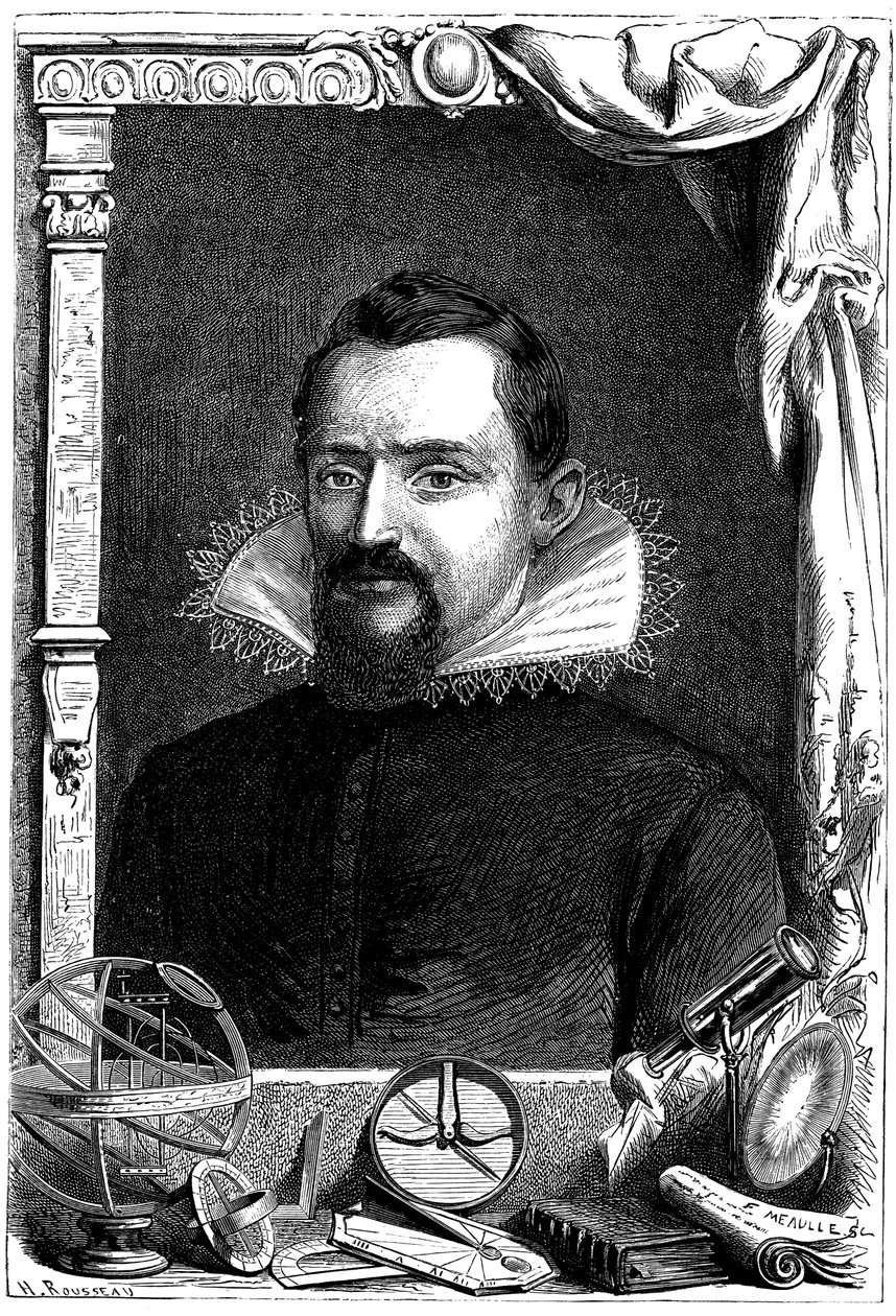 Johannes Kepler, niemiecki astronom, ok. 1600, ok. 1870 autorstwa Unbekannt