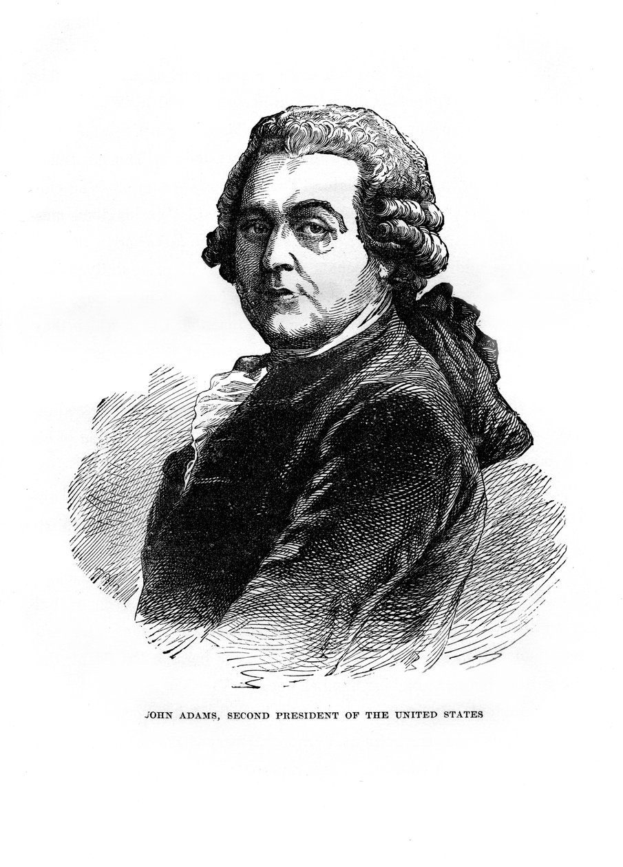 John Adams, drugi prezydent Stanów Zjednoczonych, 1872 r. autorstwa Unbekannt