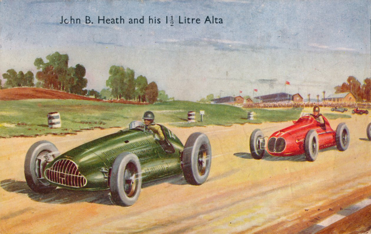 John B. Heath i jego 11-litrowa Alta, ok. 1953 r. autorstwa Unbekannt